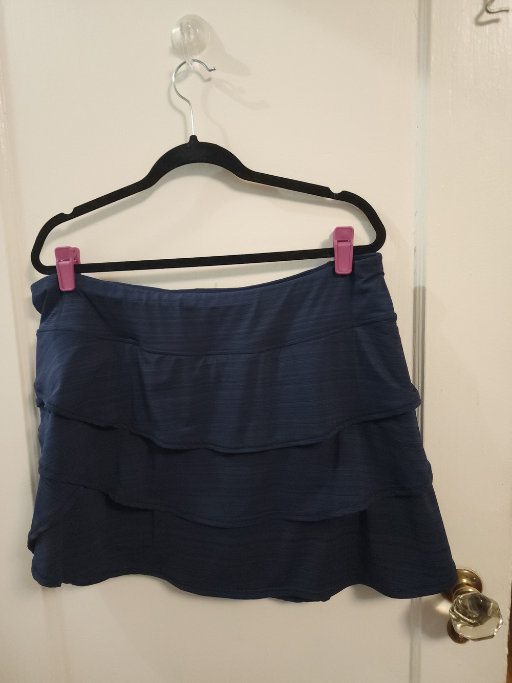 Tiered Navy Blue Women's Skort